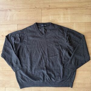 Hart Schaffner Marx Charcoal Merino Wool Sweater Men’s 3XB Excellent Condition